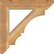 Ekena Millwork Balboa Slat Rough Sawn Bracket, Western Red Cedar, 4"W x 24"D x 24"H BKT04X24X24BOA06RWR - alternate 3